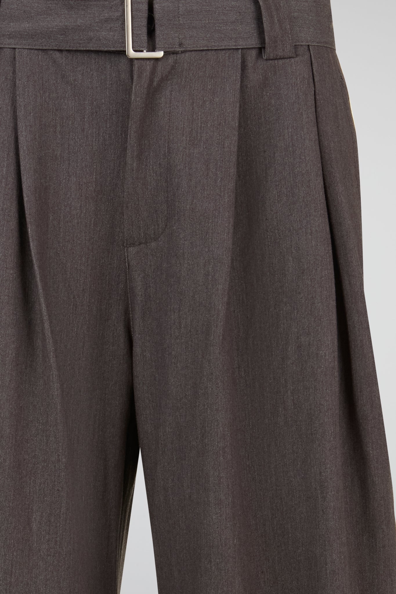 Brown Tailored Belted Wide Leg Trousers