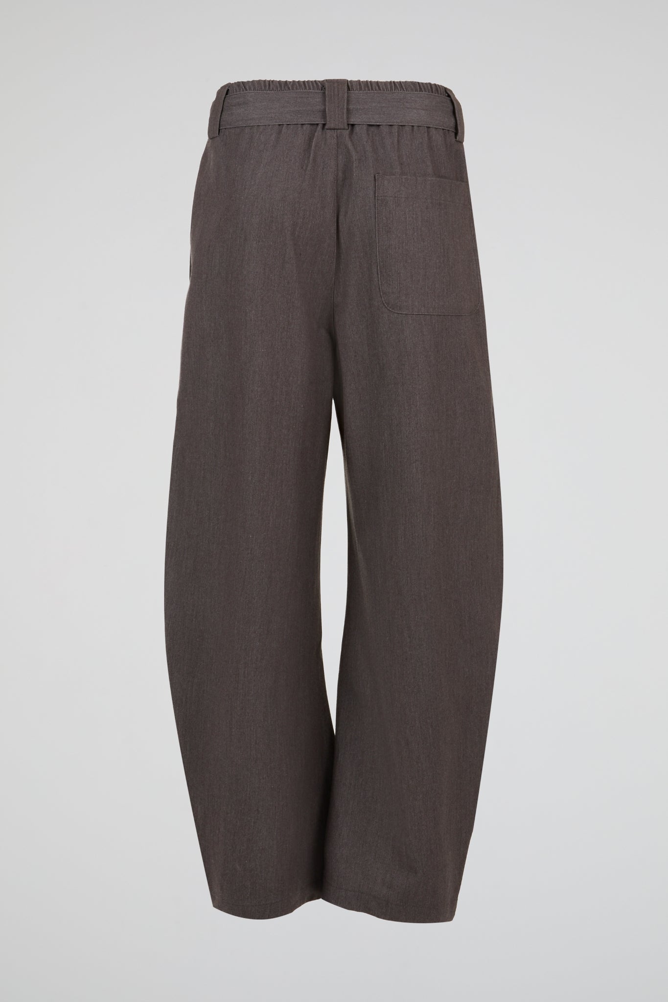 Brown Tailored Belted Wide Leg Trousers