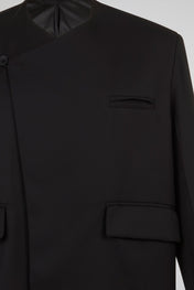 Asymmetric Wrap Tailored Jacket