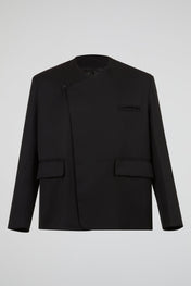 Asymmetric Wrap Tailored Jacket