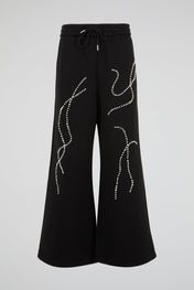 Black Embellished Track Suit