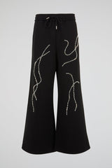 Black Embellished Track Suit