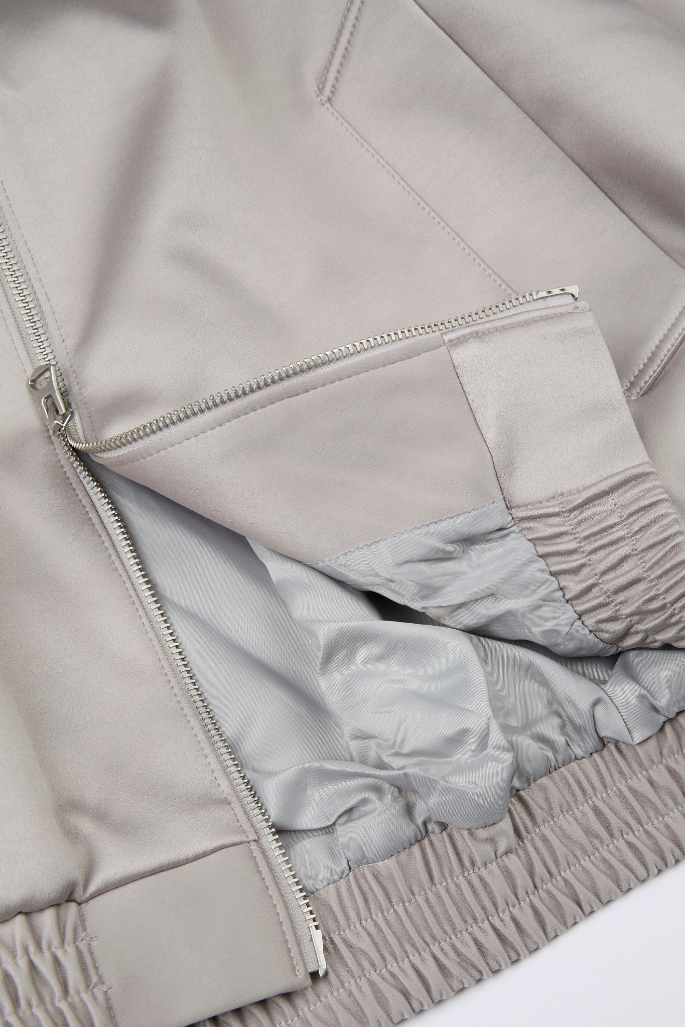 Apricot Cropped Zip Jacket