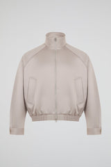Apricot Cropped Zip Jacket