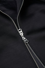 Black Cropped Zip Jacket