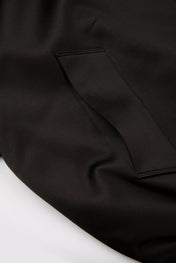 Black Cropped Zip Jacket