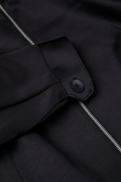 Black Cropped Zip Jacket