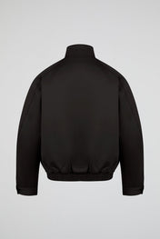 Black Cropped Zip Jacket