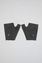 Deconstructed Denim Fingerless Gloves