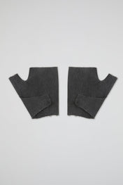 Deconstructed Denim Fingerless Gloves