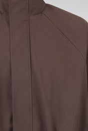 Brown Cropped Zip Jacket