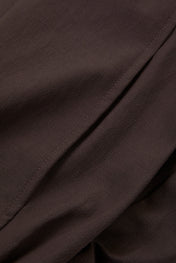 Brown Cropped Zip Jacket