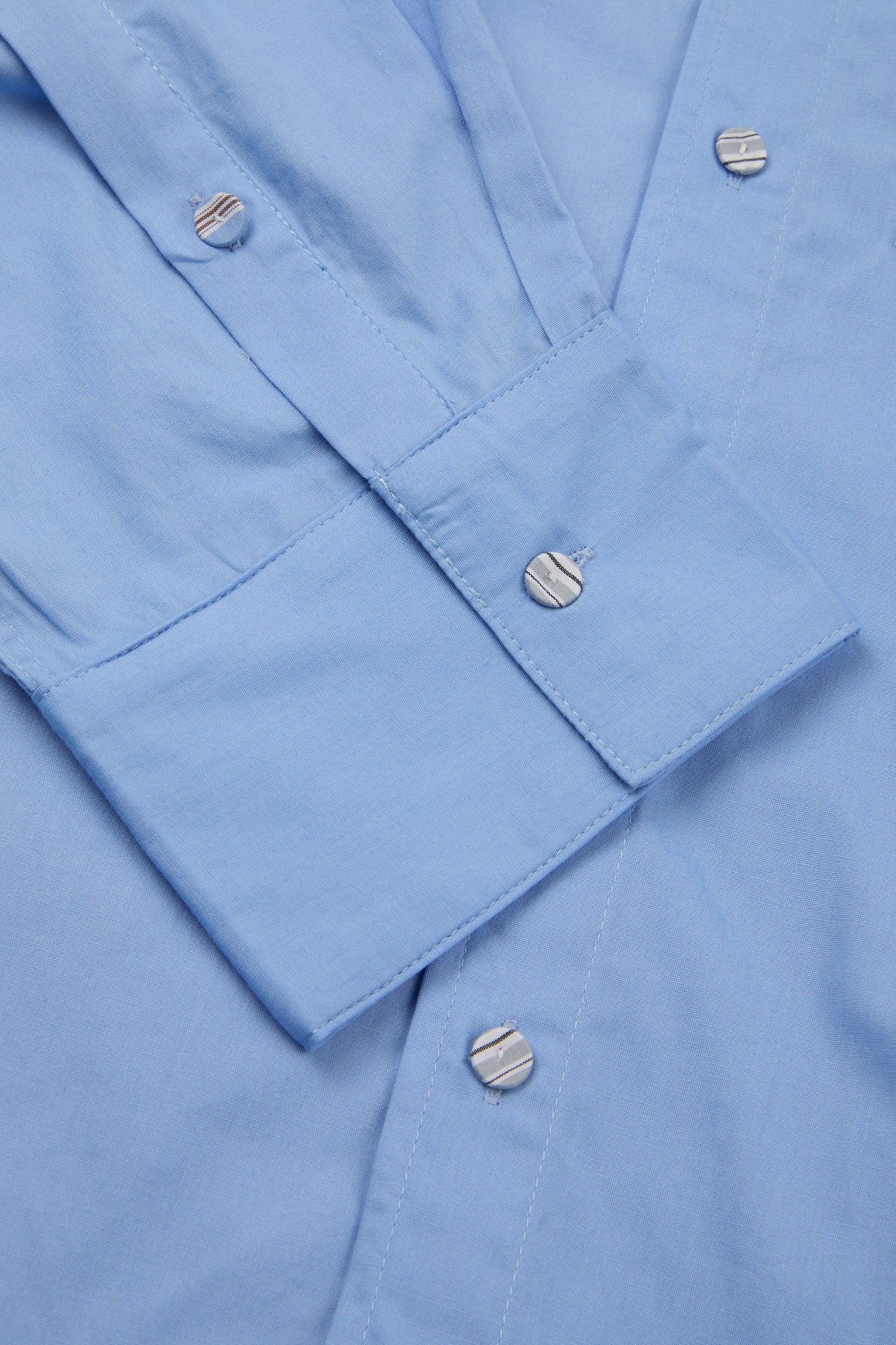 Patchwork Shirt Blue