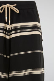 Striped Knit Wide Shorts