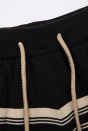 Striped Knit Wide Shorts