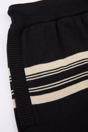 Striped Knit Wide Shorts