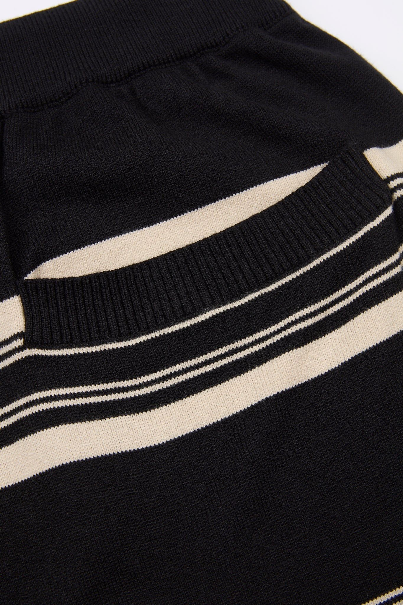 Striped Knit Wide Shorts