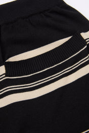 Striped Knit Wide Shorts