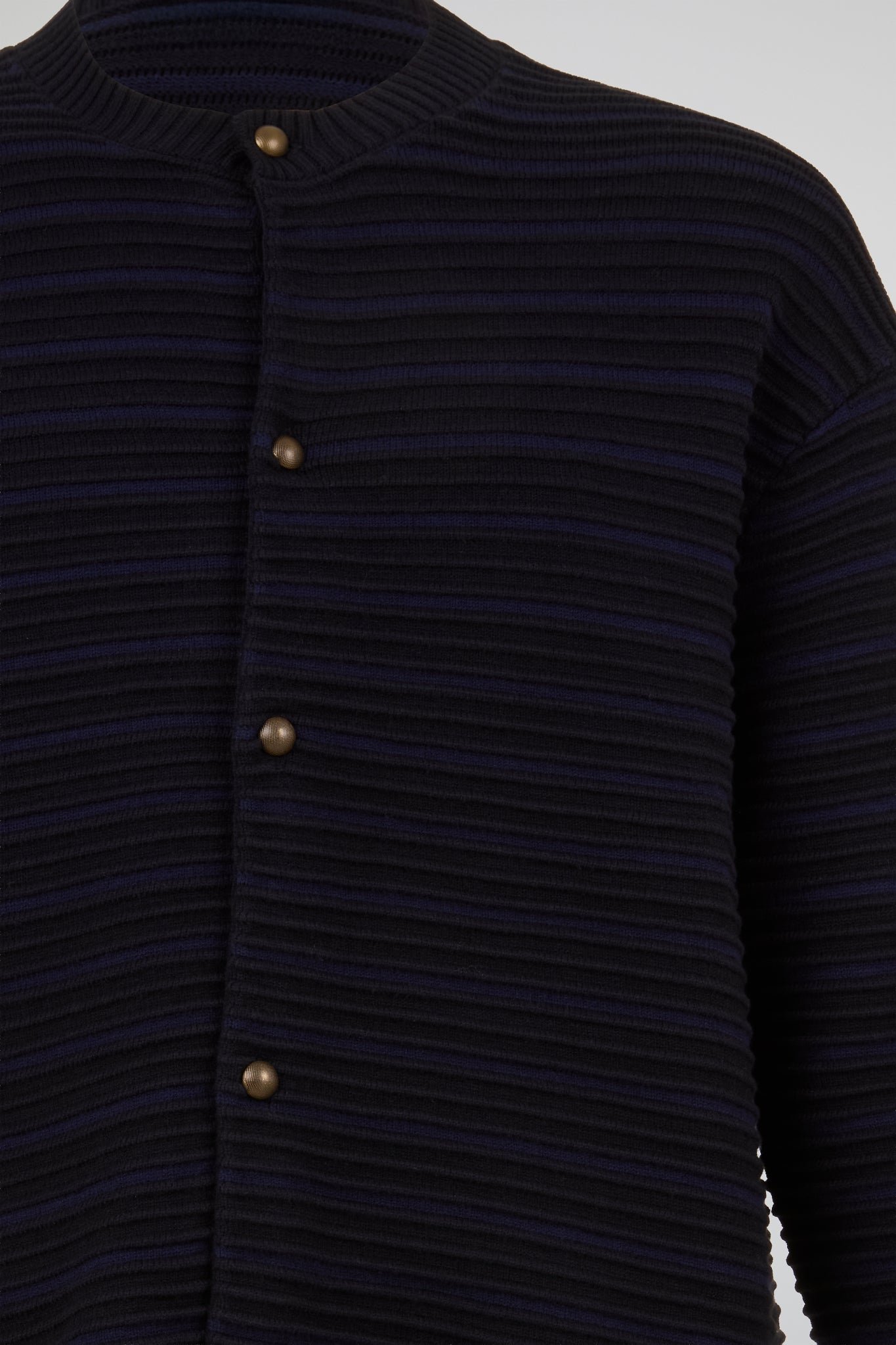 Ribbed Knit Button Cardigan