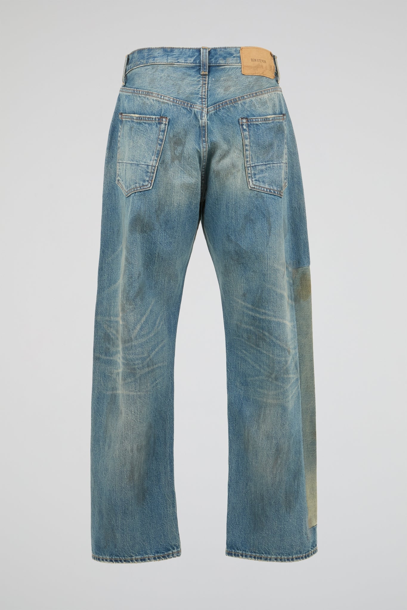 Blue Denim Washed Pants