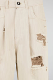 Beige Cargo Pants Relaxed