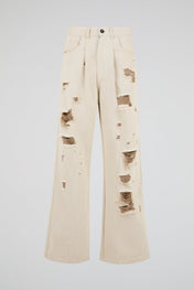 Beige Cargo Pants Relaxed