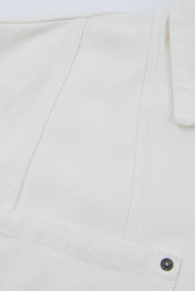 White Multi-Pocket Denim Jacket