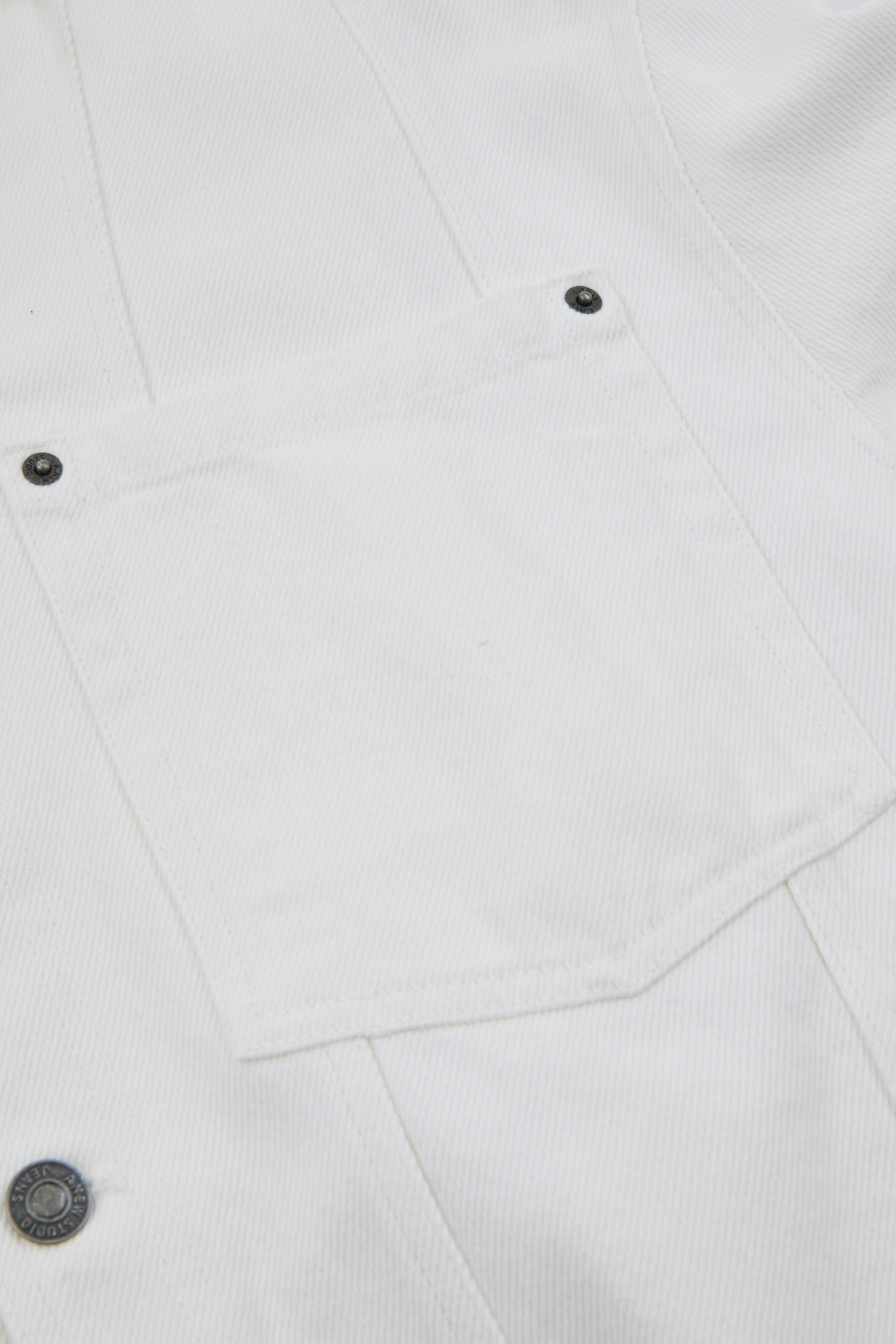 White Multi-Pocket Denim Jacket