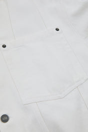 White Multi-Pocket Denim Jacket