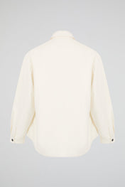 White Multi-Pocket Denim Jacket