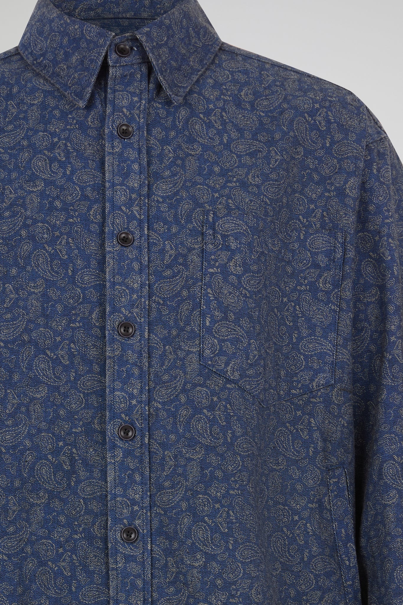 Blue Jacquard Shirt