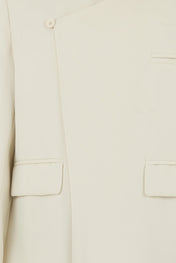 Beige Asymmetric Blazer