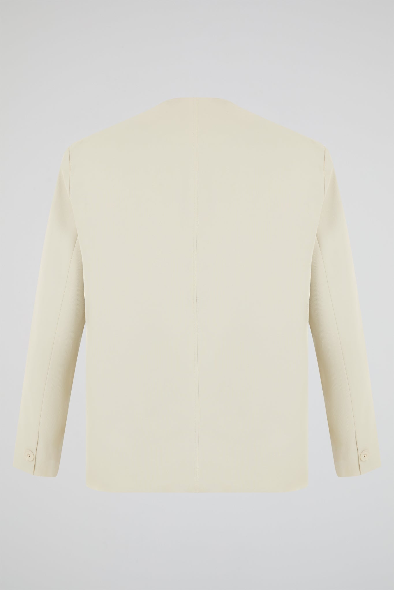 Beige Asymmetric Blazer