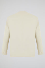 Beige Asymmetric Blazer