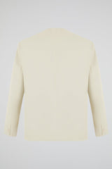 Beige Asymmetric Blazer