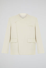 Beige Asymmetric Blazer