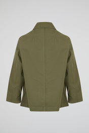 Floral Shoulders Khaki Military Jacket