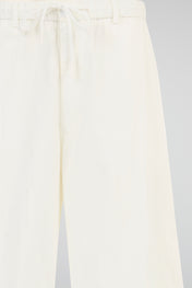 Barrel-Leg Drawstring Trousers
