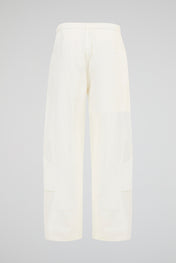 Barrel-Leg Drawstring Trousers