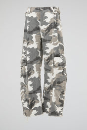 Camo Deconstructed Cargo Pants