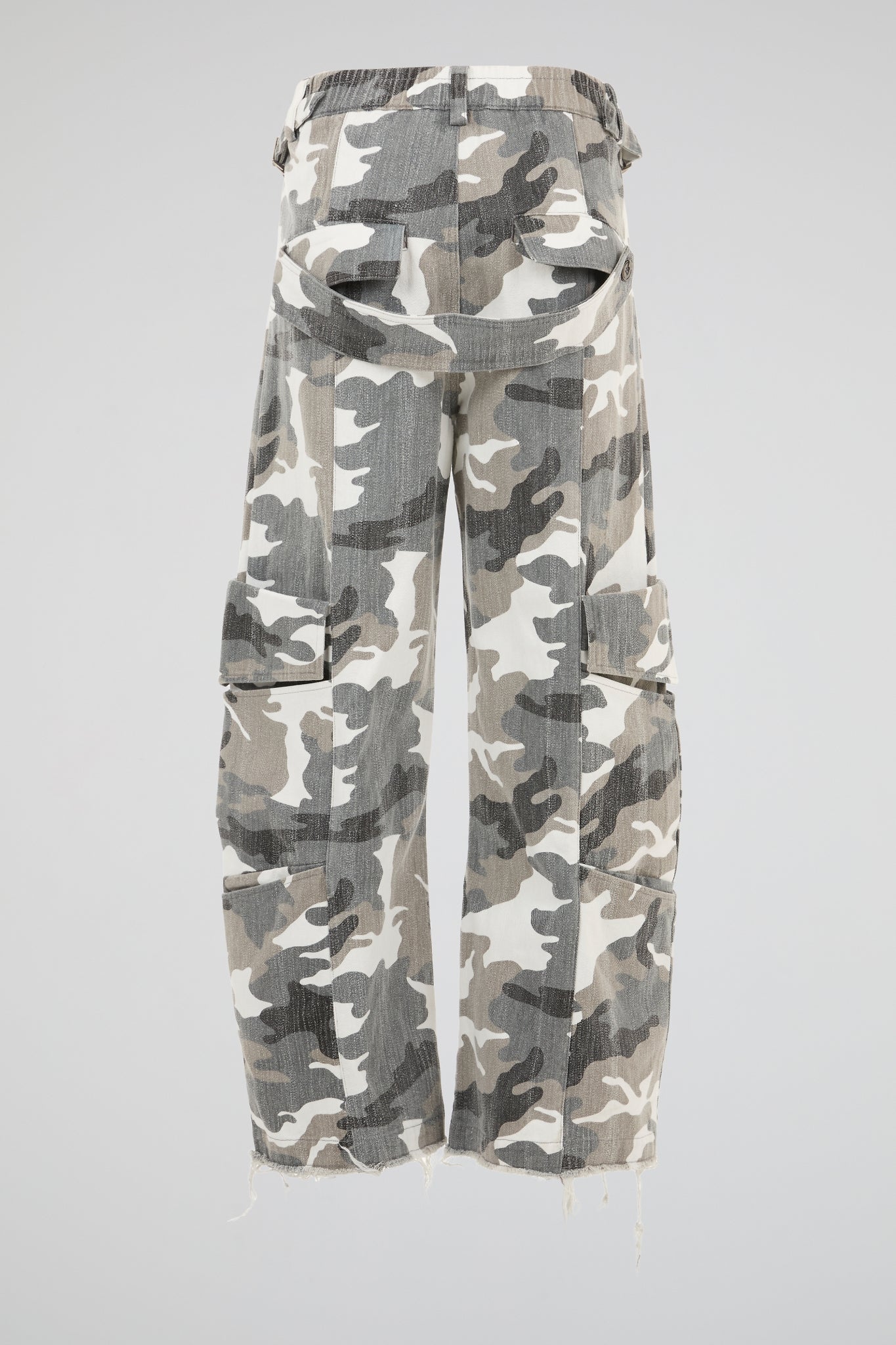 Camo Deconstructed Cargo Pants