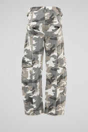 Camo Deconstructed Cargo Pants