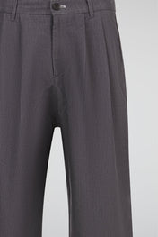 Double Pleat Wide Trouser