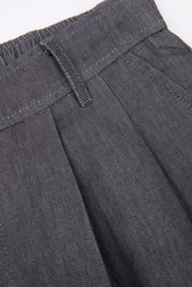 Double Pleat Wide Trouser