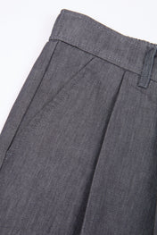 Double Pleat Wide Trouser