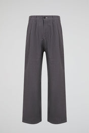 Double Pleat Wide Trouser