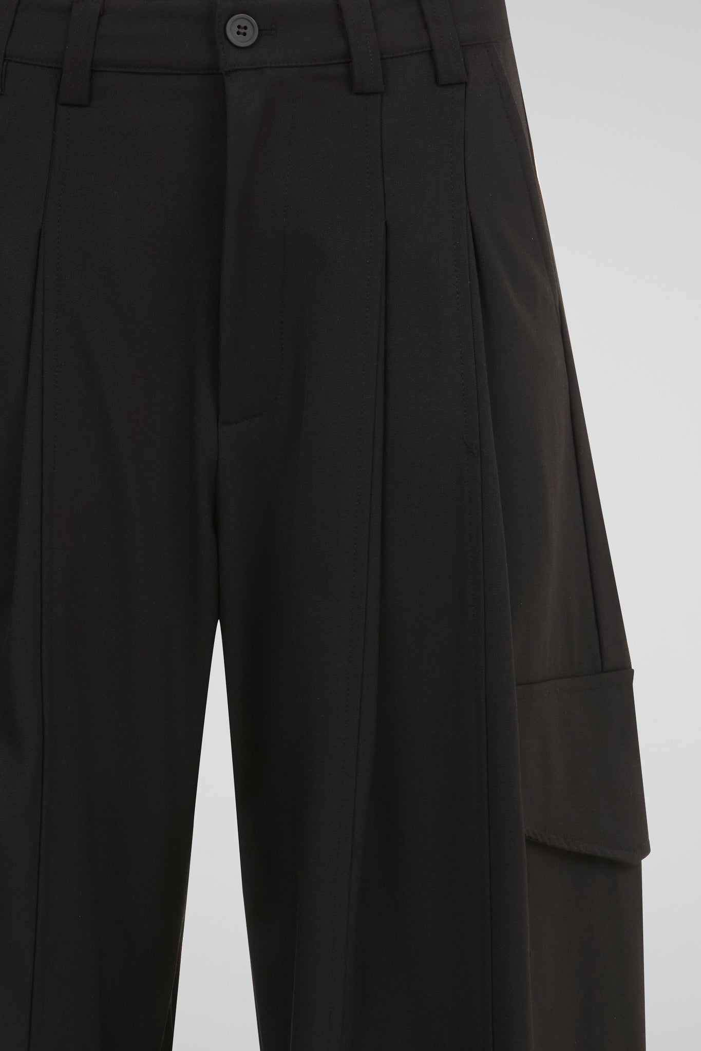 Structured Utility Pleat Trousers