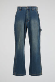 Flared Denim Trousers