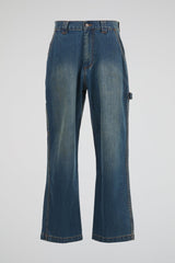 Flared Denim Trousers