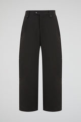 Acid-Washed Rose Wide-Leg Cargo Trousers